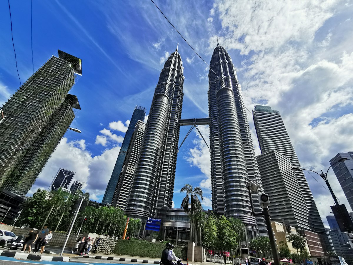 The Petronas Towers in Kuala Lumpur, Malaysia